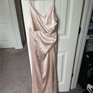Birdy Grey Catherine Dress (Shiny Satin Champagne)